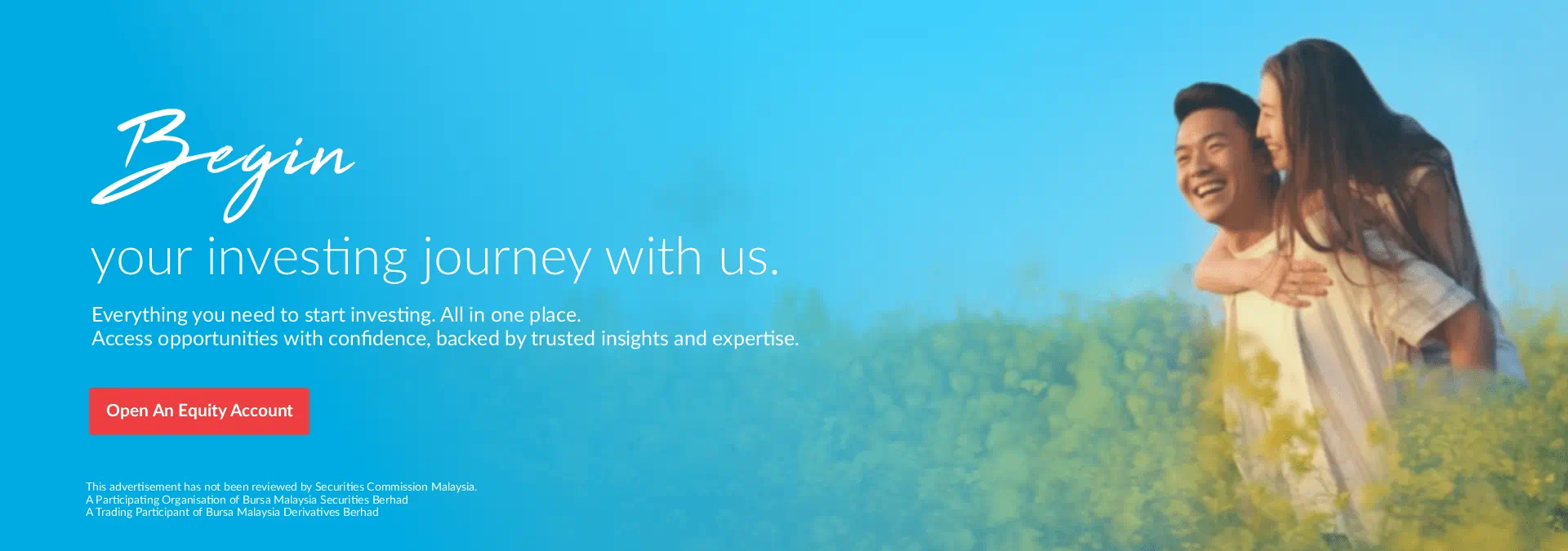 Open an account with us