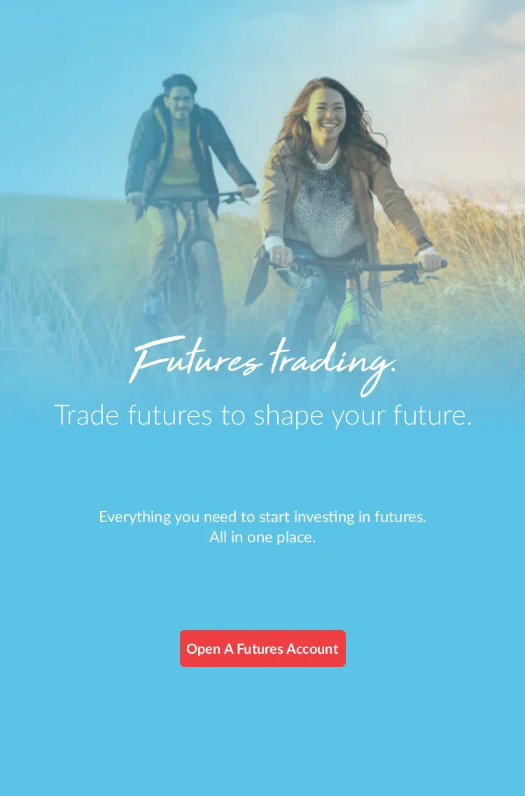 Open a futures account with us