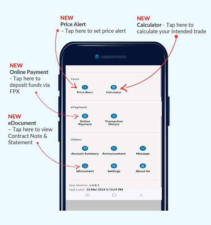 Other new features