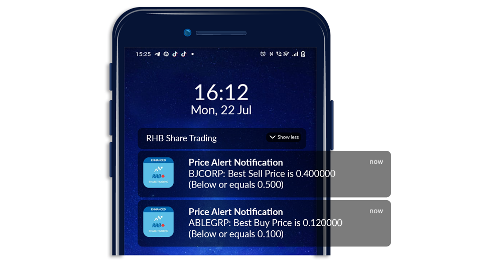 Instant stock updates